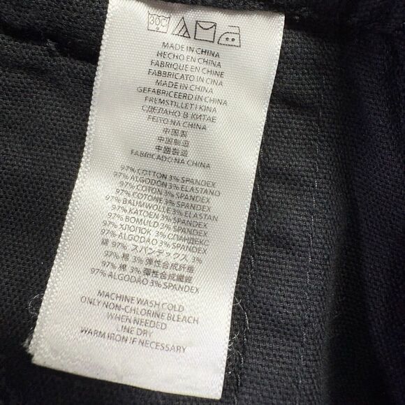 Michael Kors Black Gold Zipper Stretch Skinny Jeans Gold‎ Zip Ankle Women Size 4 - Picture 4 of 14